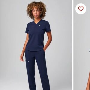 Fabletics scrub set navy nurse